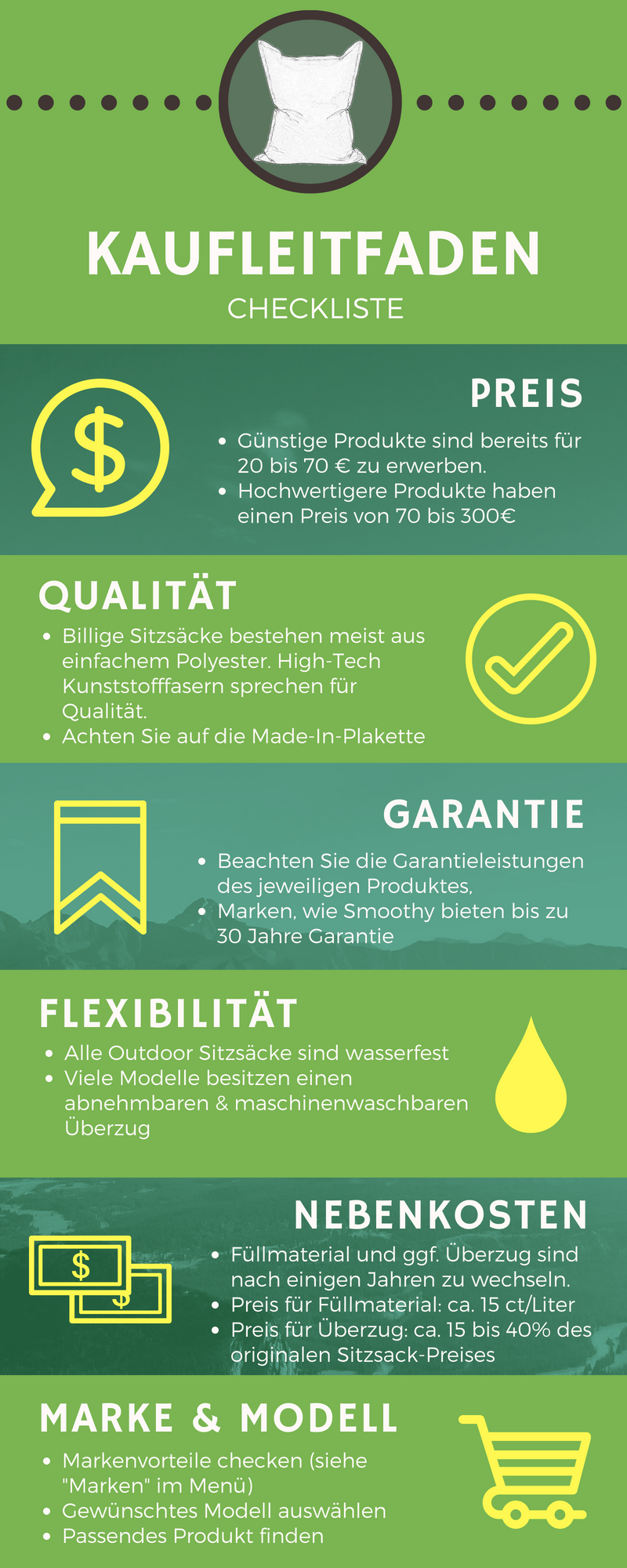 Der Outdoor Sitzsack - Kaufleitfaden Outdoor Sitzsack - Kaufleitfaden